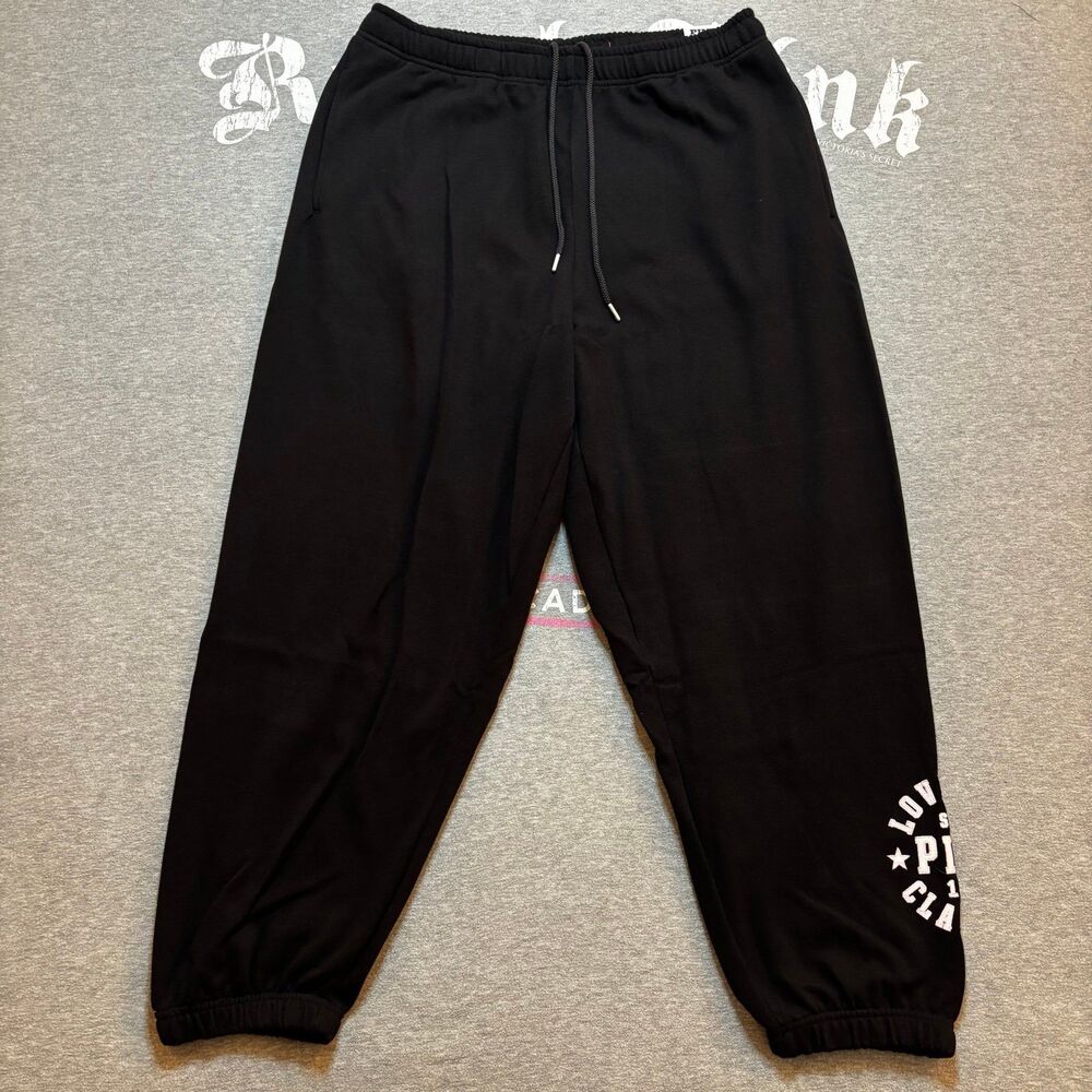 NWT VS PINK Black Love Pink Classics 1986 Logo Ivy Fleece Hoodie & Sweats XXL - Picture 4 of 12